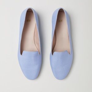H&M Women’s Loafers Size 7 - Blue & White Stripe